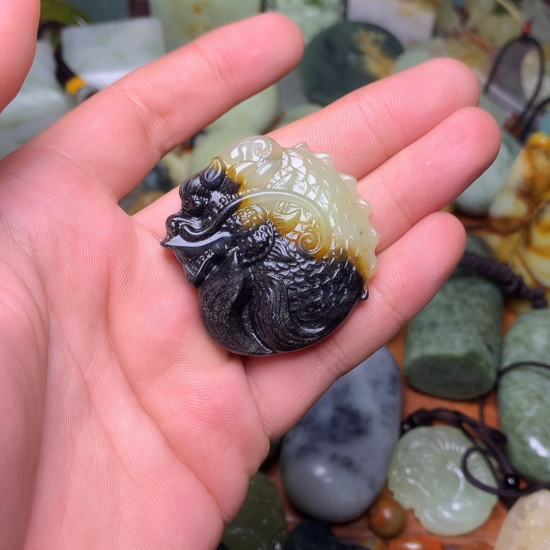 未镶嵌岫玉岫玉吊坠