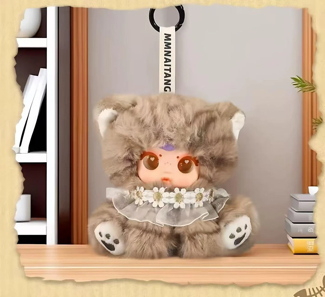 【小桃气/正版平拆】MM奶糖淘气猫猫系列毛绒盲盒潮玩摆件