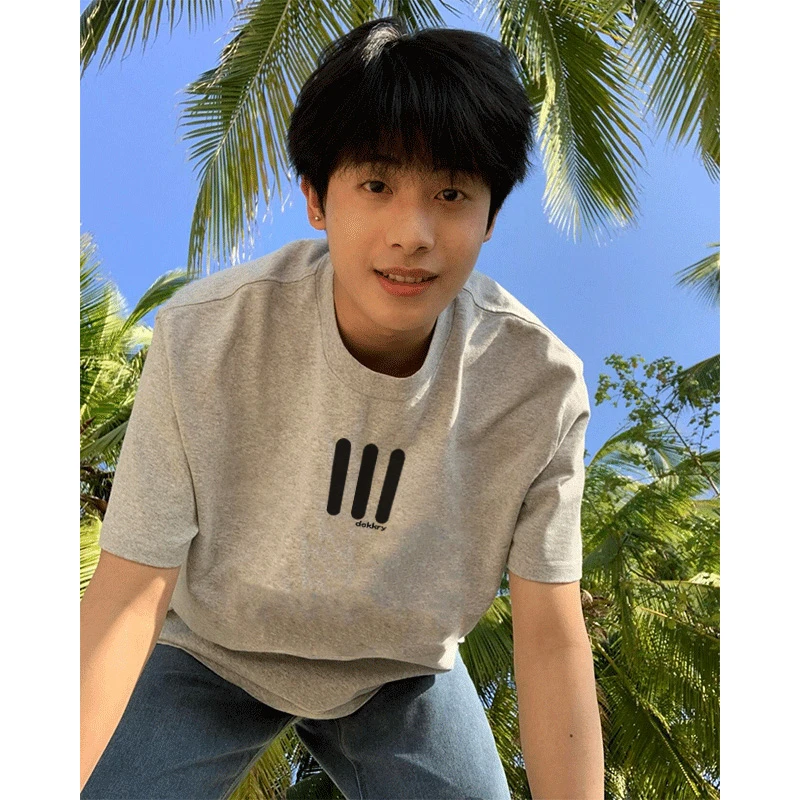 vintage美式复古创意印花短袖T恤男夏季百搭宽松休闲纯棉重磅上衣