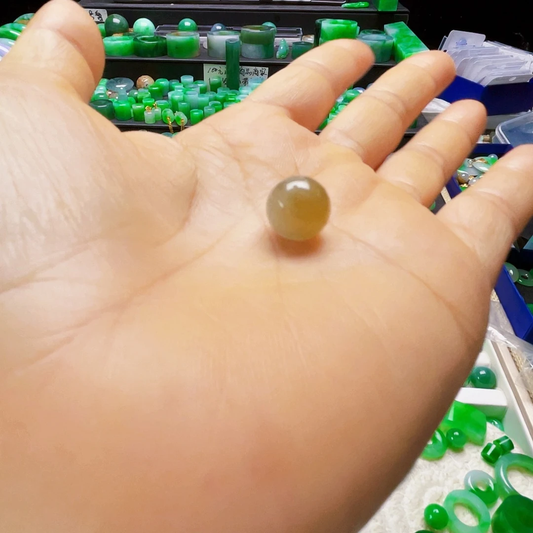 散珠翡翠卡11.2mm圆珠