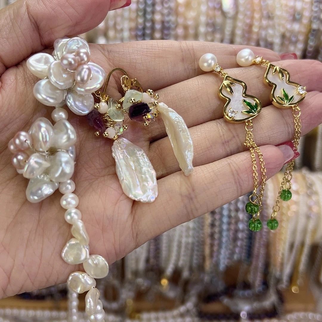 手绳钛钢淡水珍珠