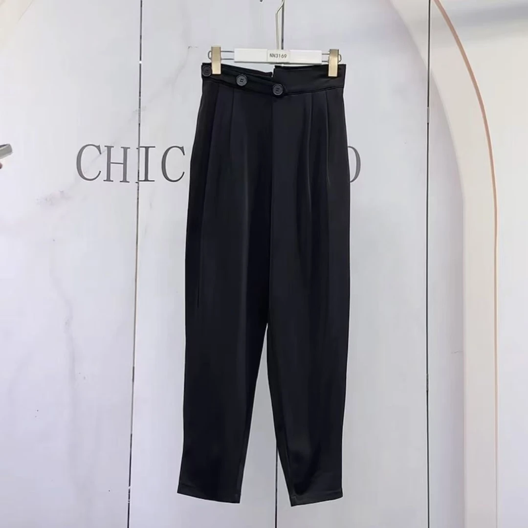 NN3169-时尚女装设计感休闲裤显瘦休闲百搭气质百搭