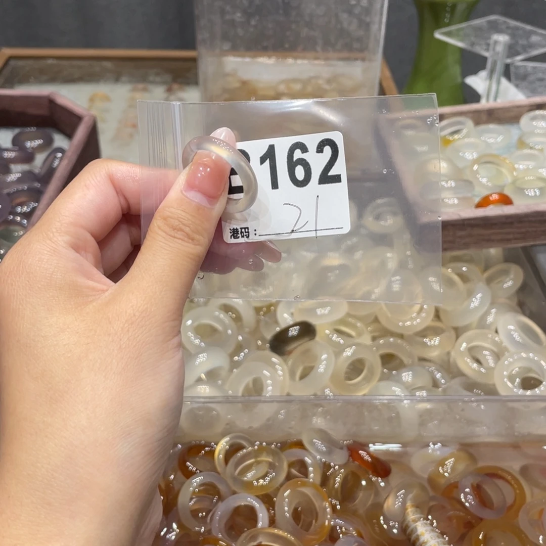 玛瑙/玉髓未镶嵌戒指162