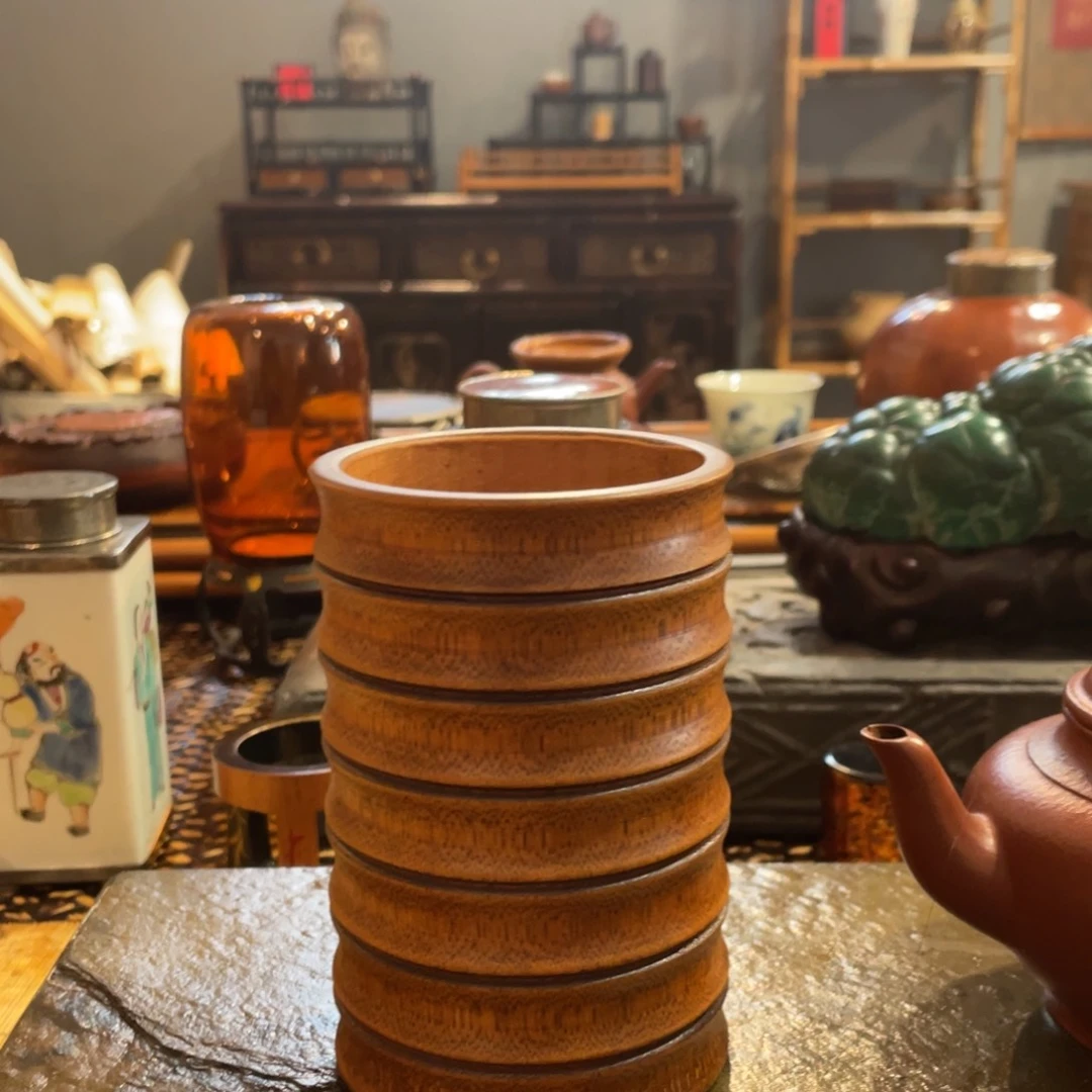 茶壶紫砂竹制笔筒