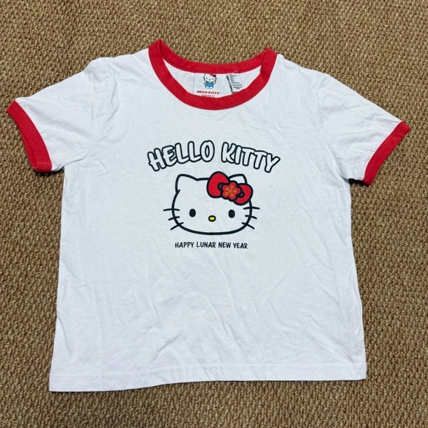 卡通kt小樱可爱辣妹健身运动短袖