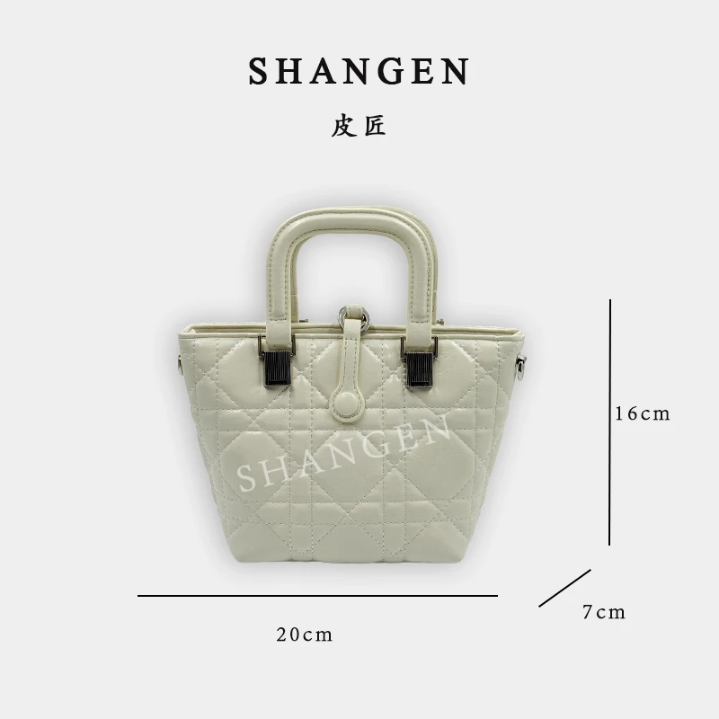 【尚恩CC】SD-5376-奶油白-轻奢时尚女士新款手提单肩斜挎包