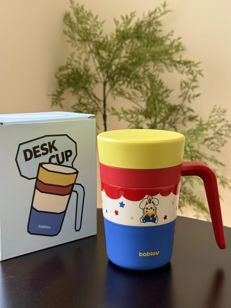 bablov陶瓷内胆保温杯办公室咖啡杯男女桌面马克杯带盖泡茶杯子