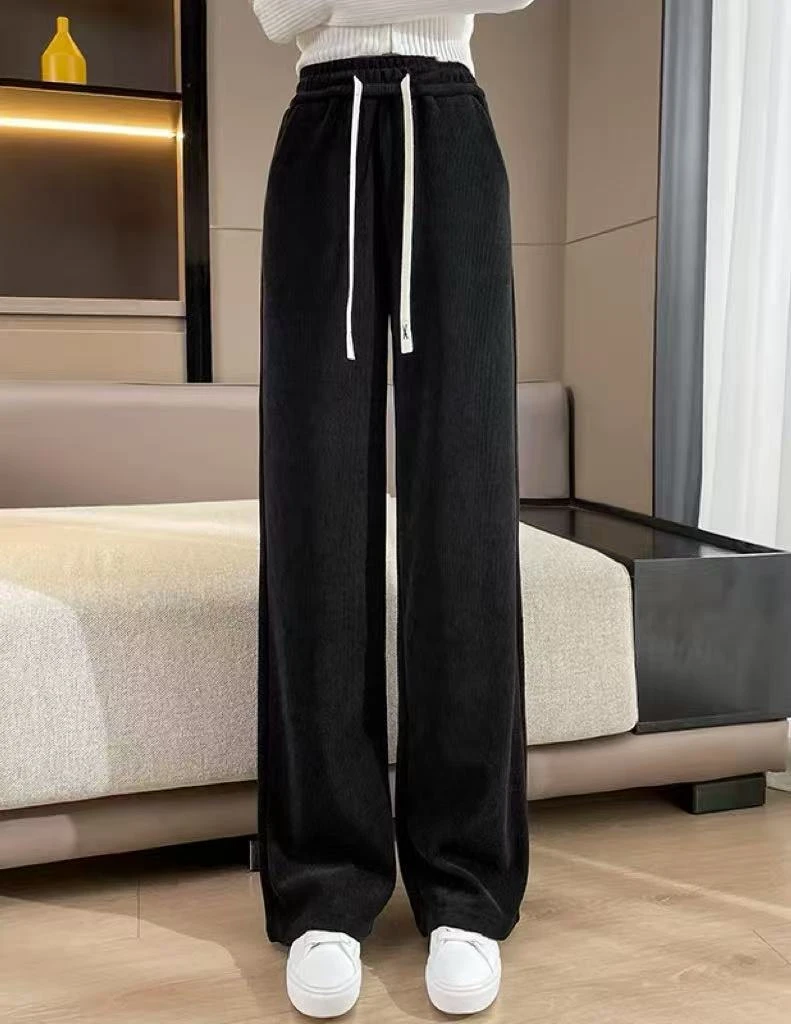 699  Y98阔腿裤秋冬女2025新款爆款春秋灯芯绒休闲直筒裤B43