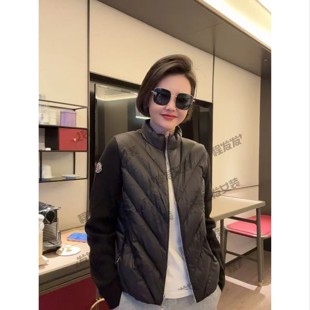 【程发发】（尘圆）羊毛拼接袖鹅绒服F1799