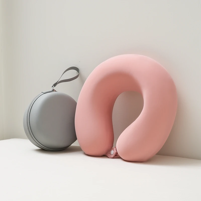 夏季冰丝/U型记忆棉护颈枕靠枕旅行便携护颈通用U型枕枕头户外枕