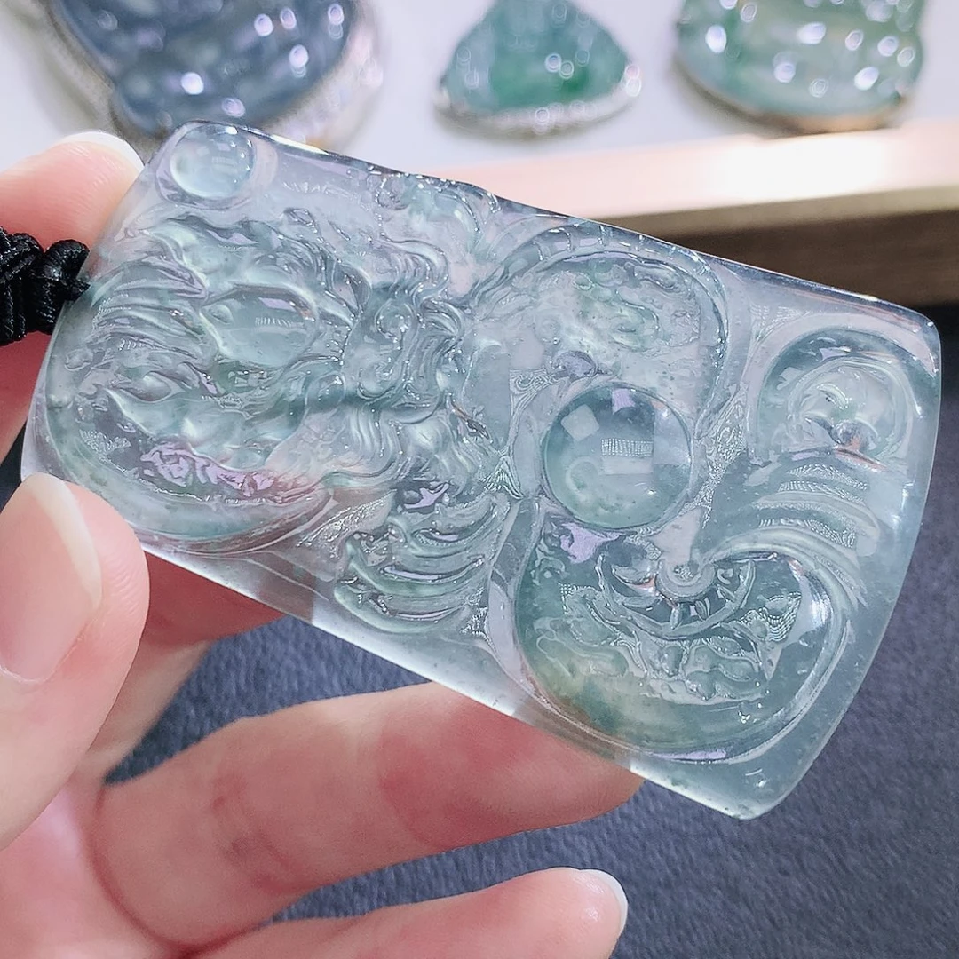 翡翠未镶嵌挂件翡翠