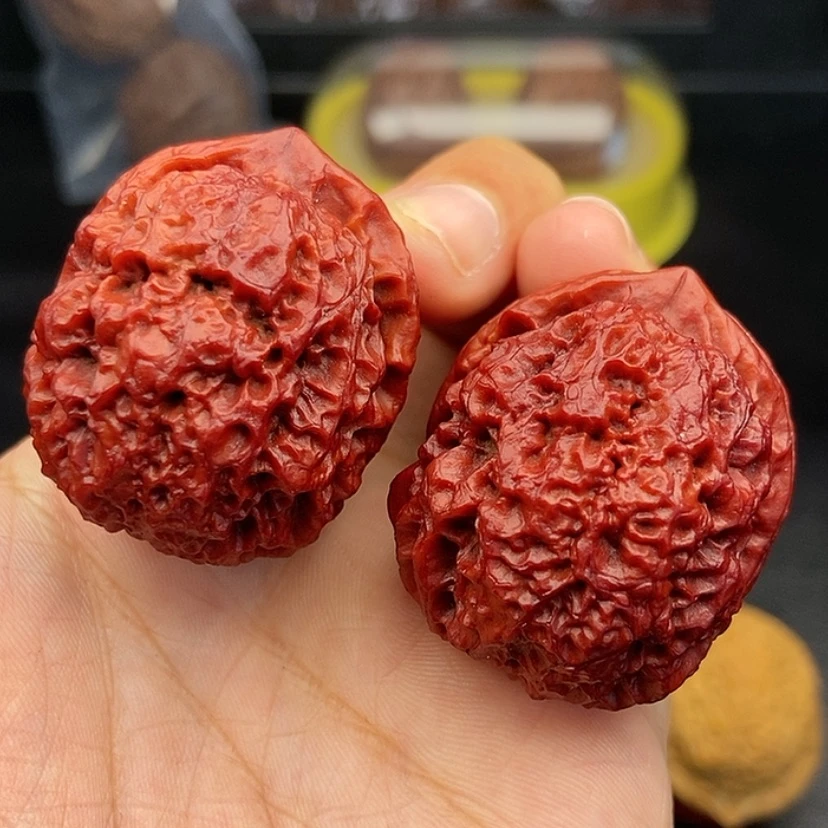 【闪购商品】把件文玩核桃37尺铁狮子球