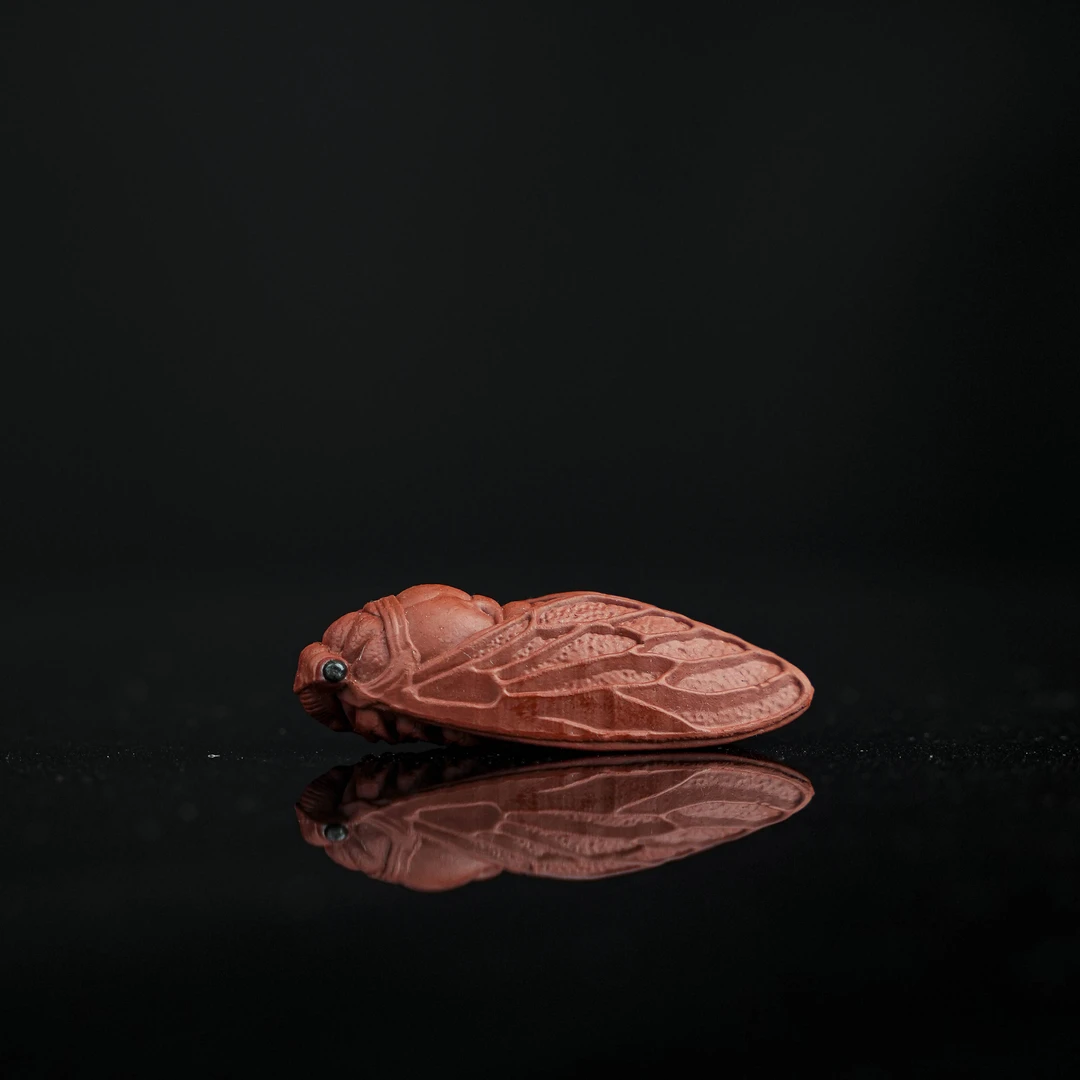 老壶匠专属《蝉》茶桌摆件紫砂茶宠