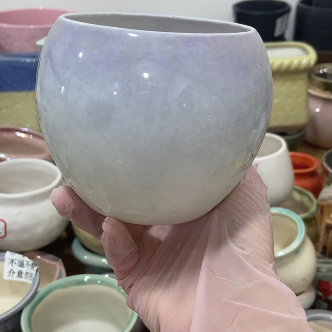 红陶高温陶瓷花盆