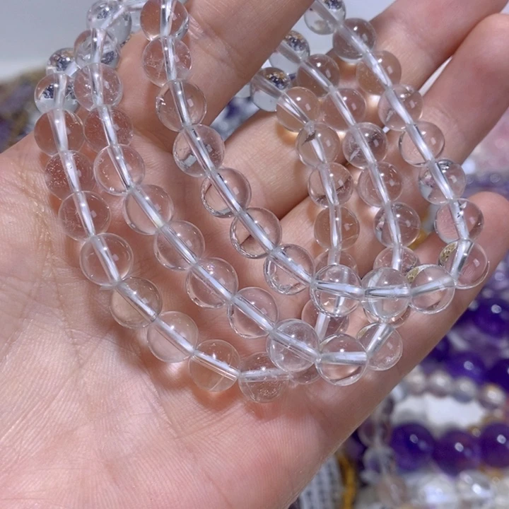 水晶手链未镶嵌白水晶8mm