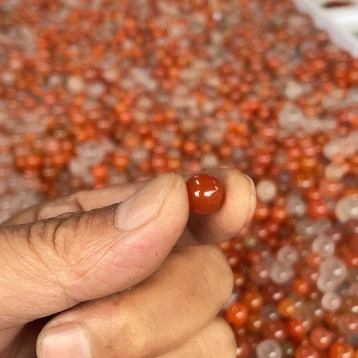 别***晶南红玛瑙未镶嵌单珠南红单珠卡8