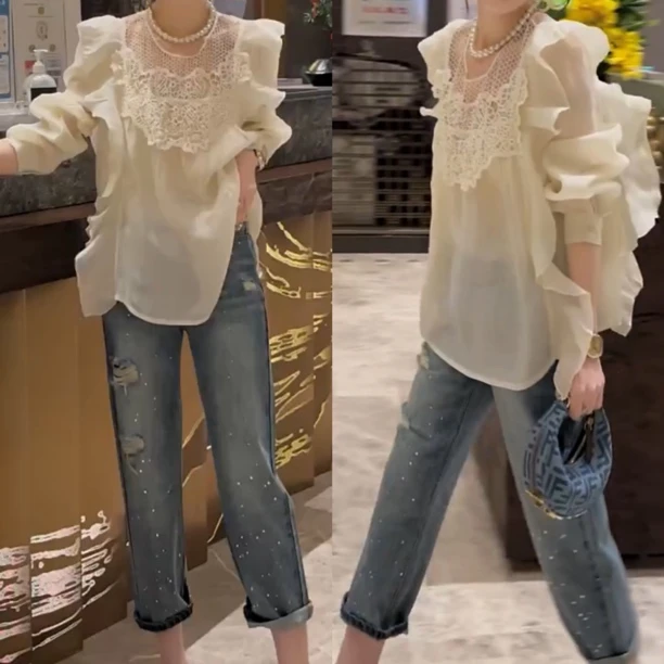 2025春夏新款时尚显瘦气质女士网红洋气两件套百搭款D7950