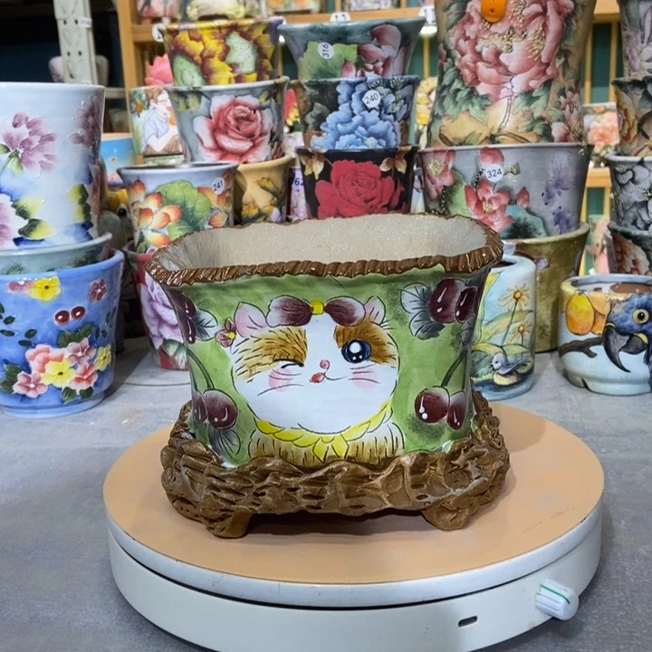 红陶景德镇艺术手绘作品