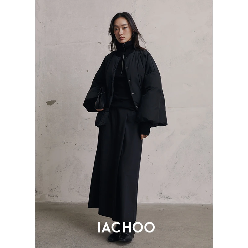 棉仓3461515003-95白鹅绒简约通勤鹅绒服设计感