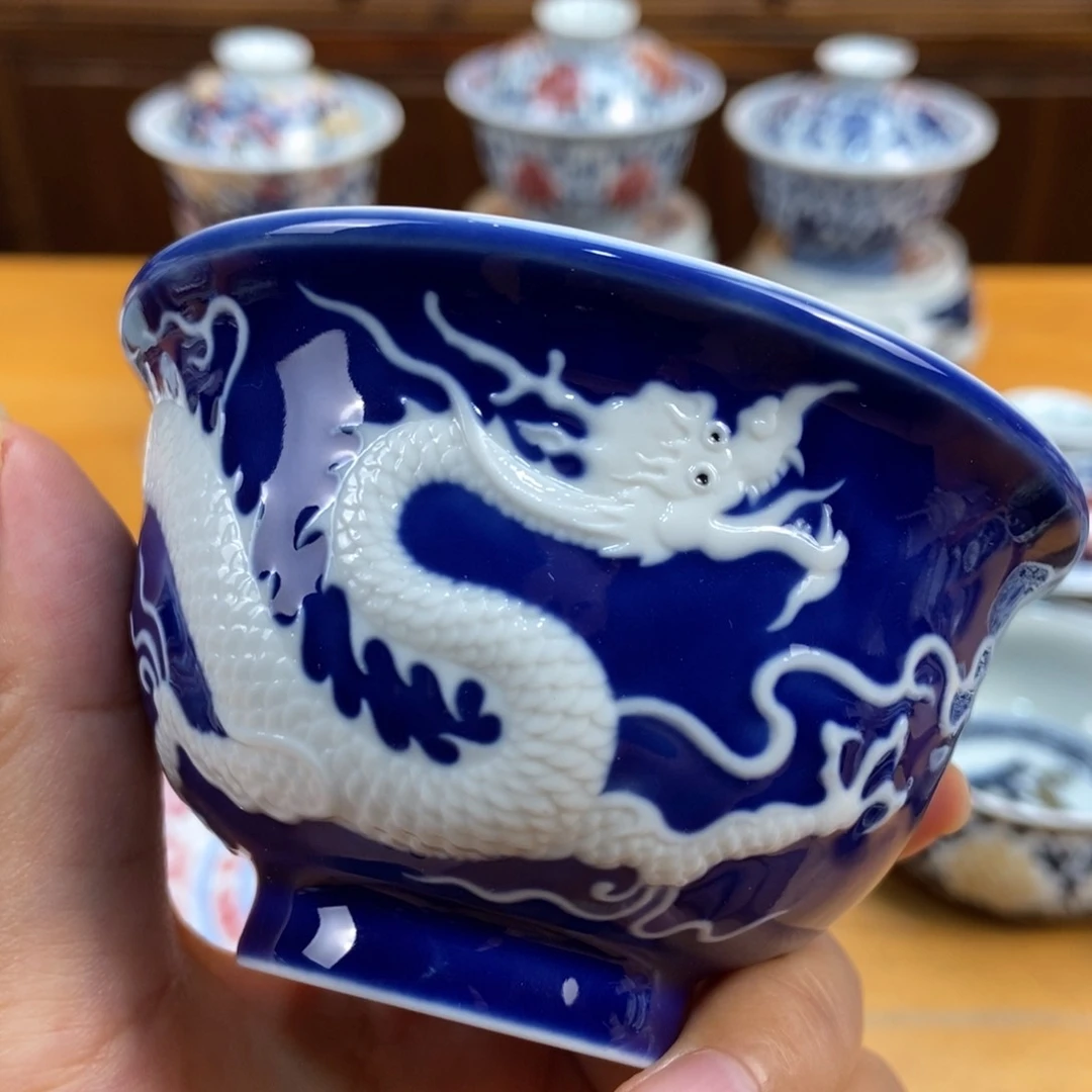 手绘现代茶具非古董