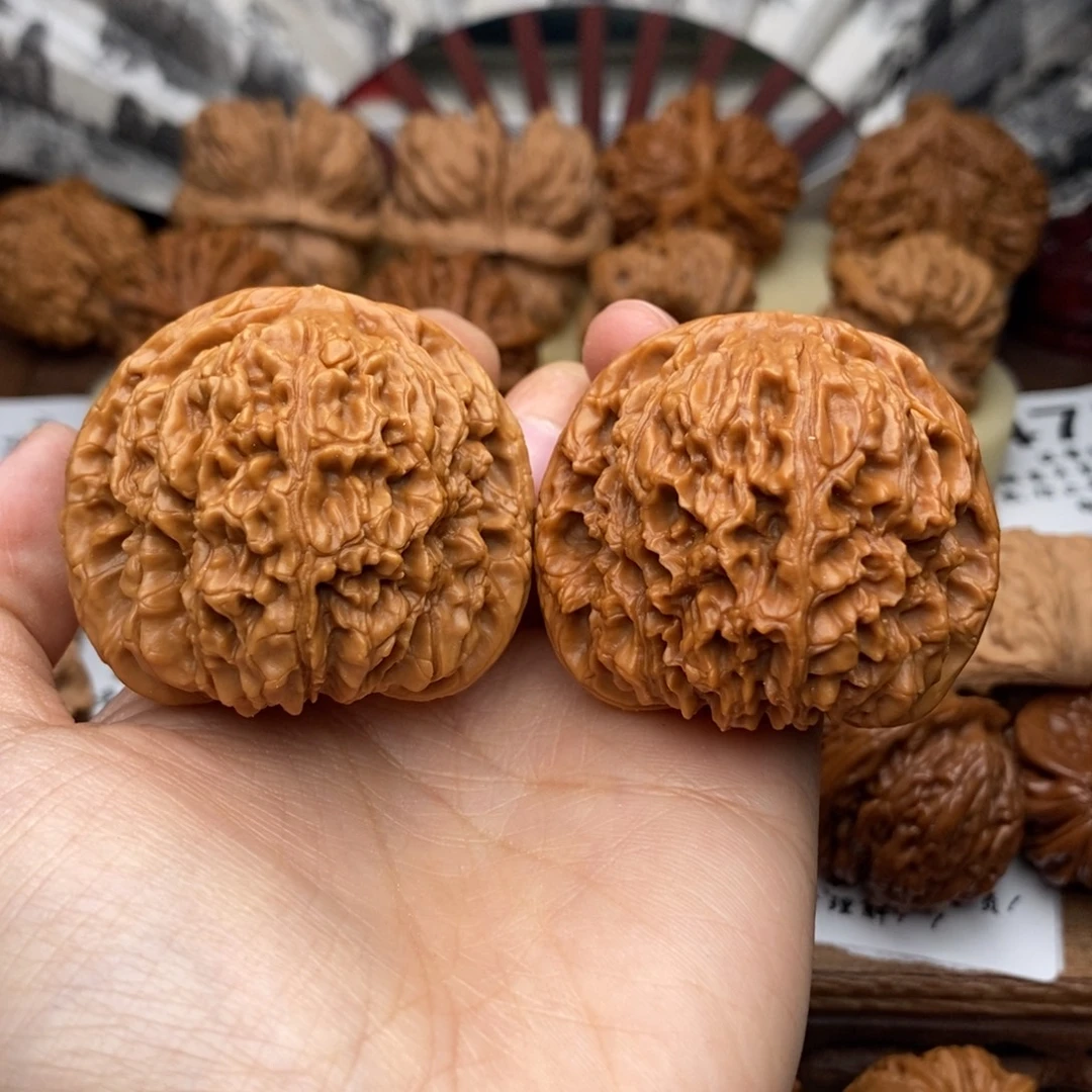 文玩核桃把件335号46南疆全色球