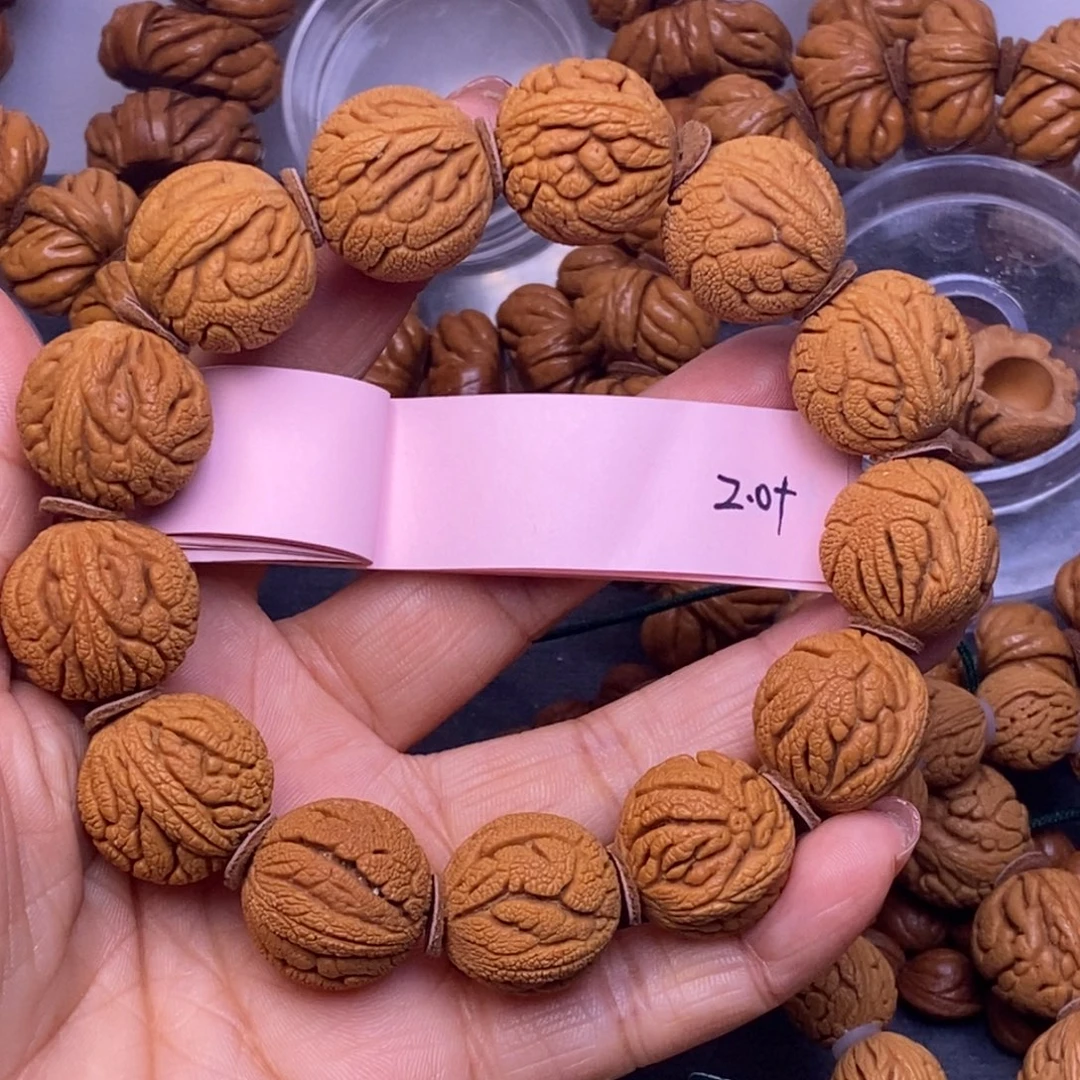 秦岭龙纹桃核13颗