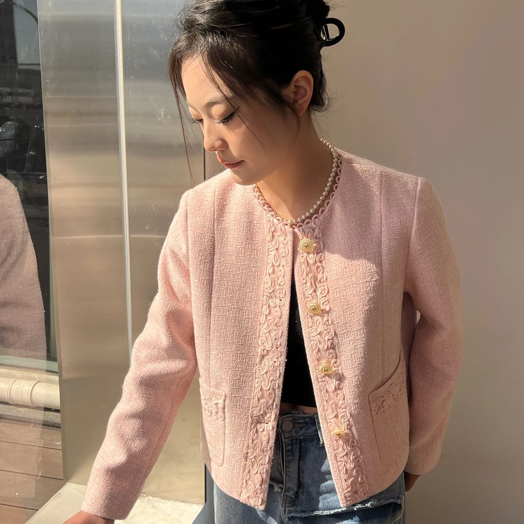 小香风甜美百搭气质轻奢高级春秋款短款外套时尚秋季上衣短外套