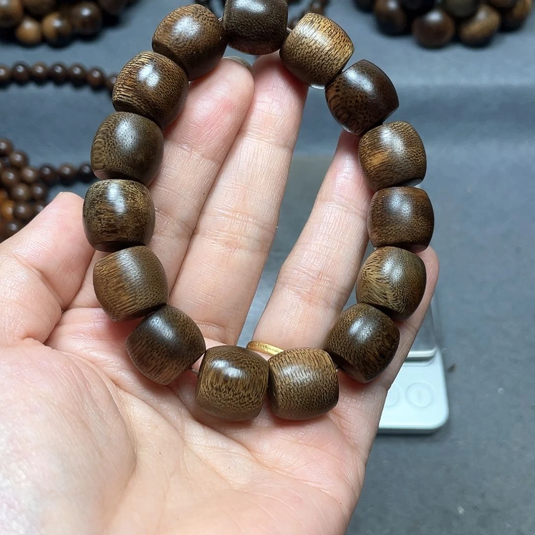 沉香手串芽庄白棋1.5