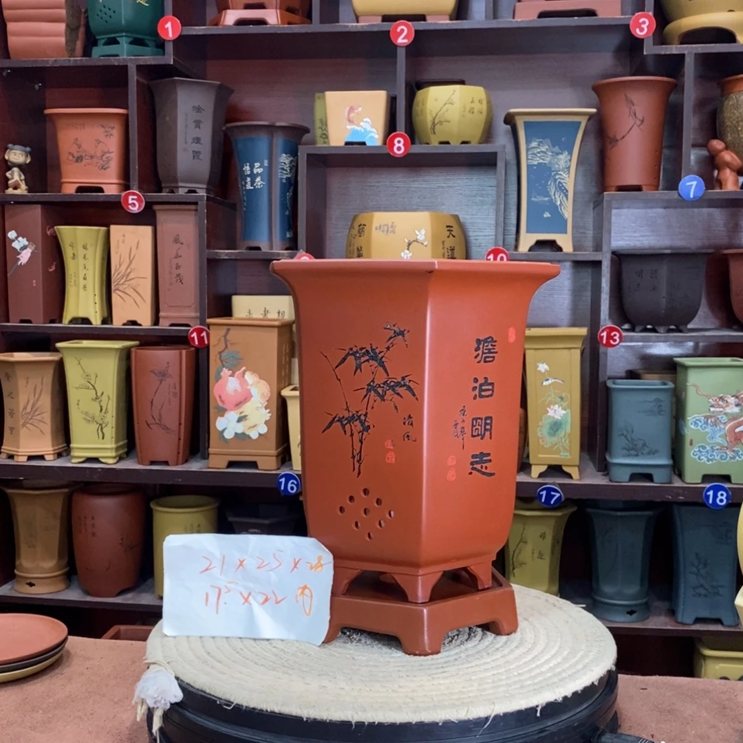 紫砂艺术紫砂花盆