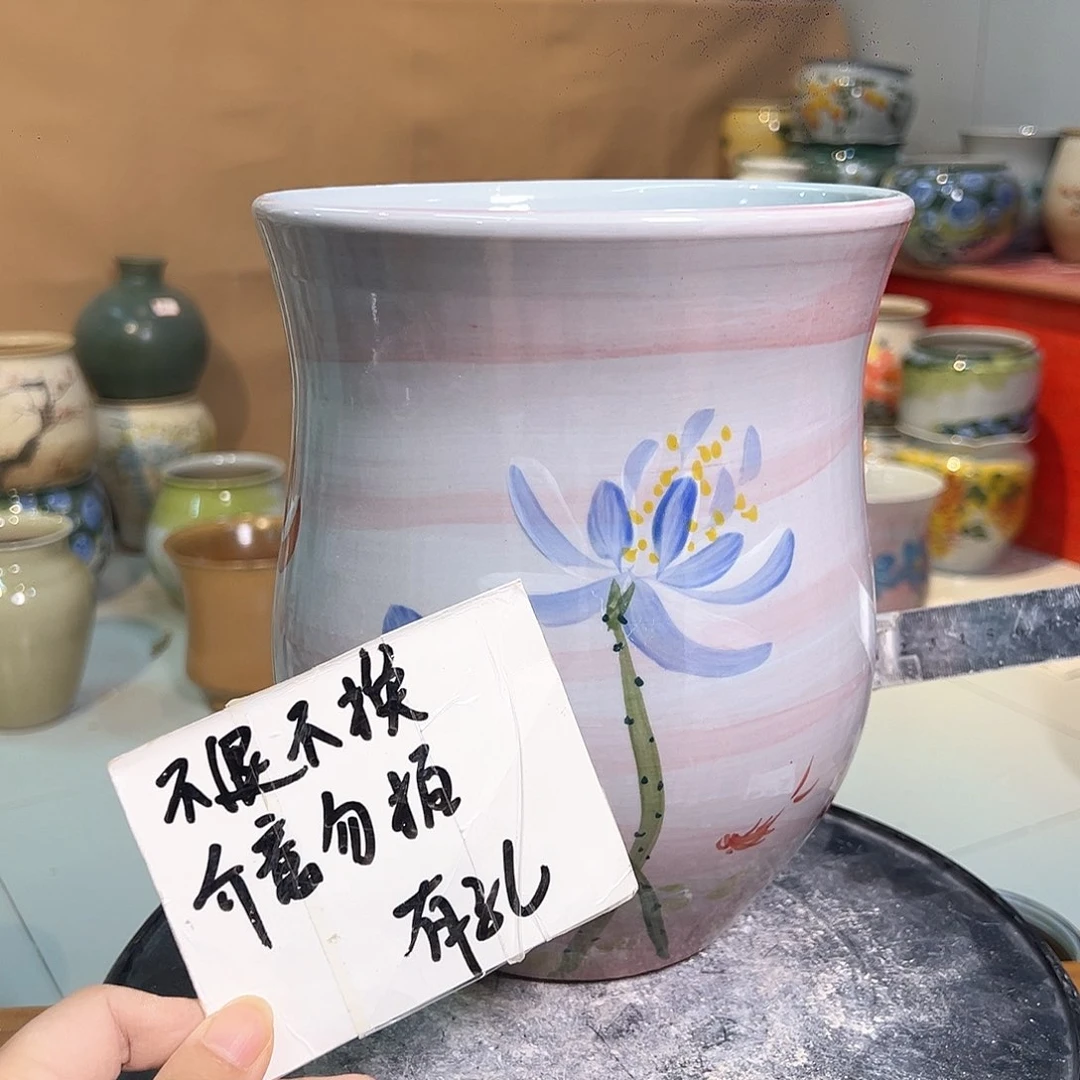 景德镇陶瓷花盆微瑕147