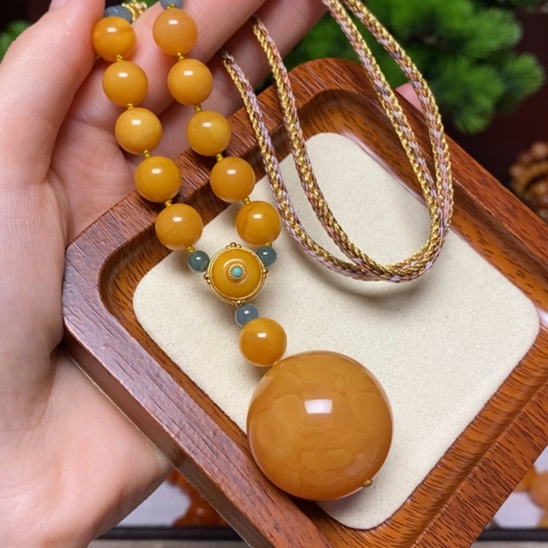 【闪购商品】蜜蜡颈饰未镶嵌项链