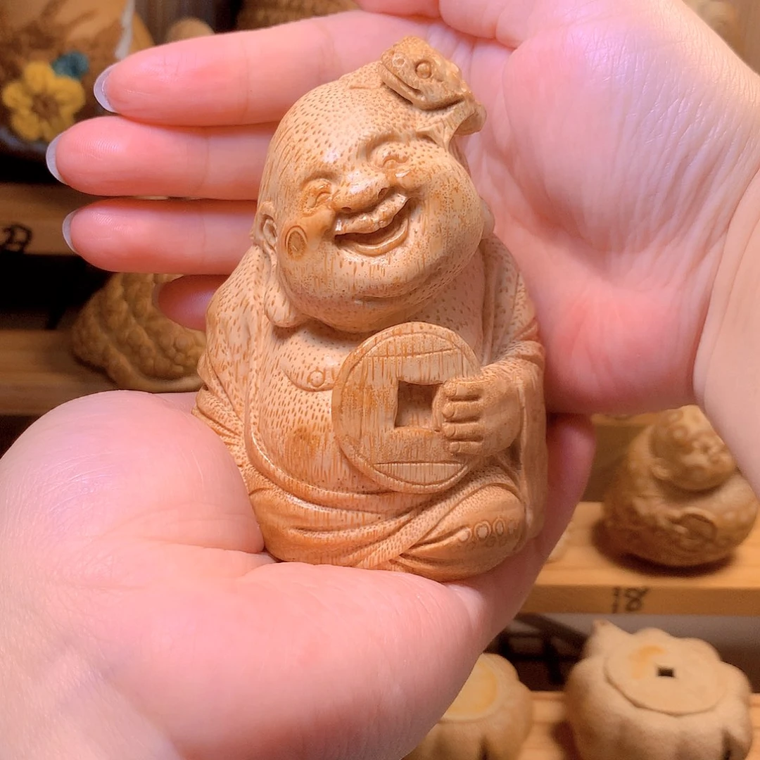 竹精工刘海戏金蟾大尺寸摆件