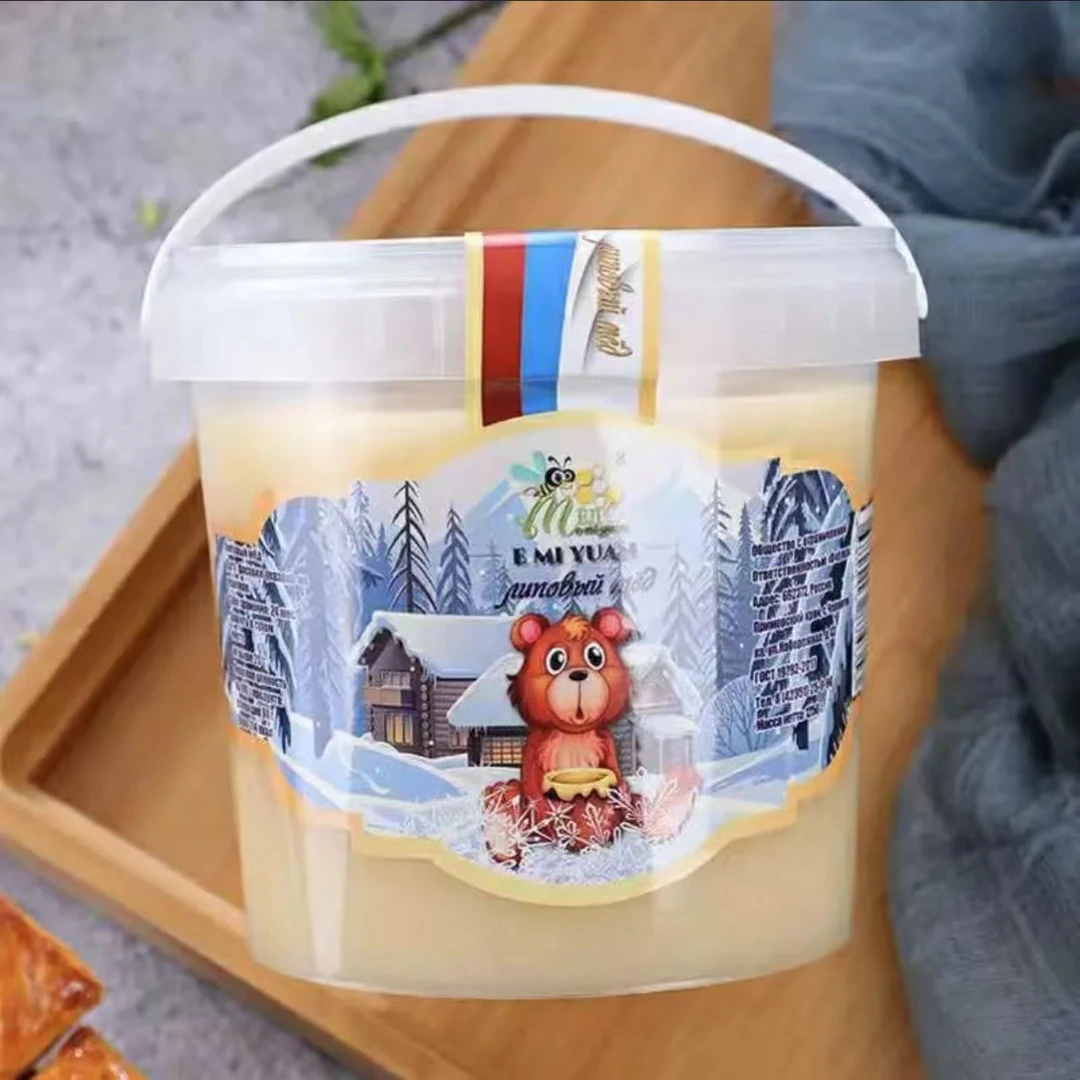 俄罗斯进口冬熊牌椴树蜜1250g/桶 H