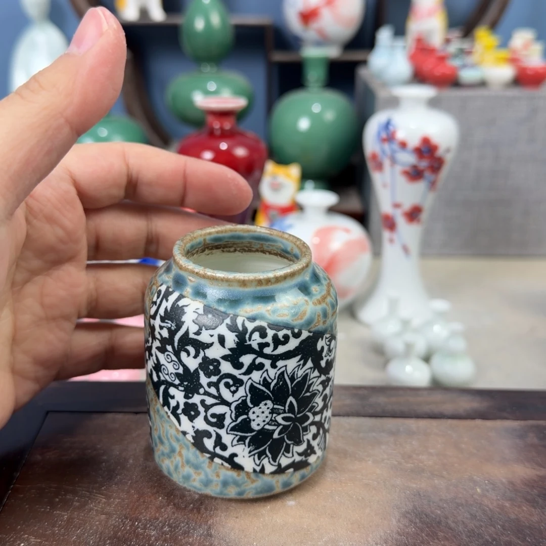 陶瓷手工小花器摆件