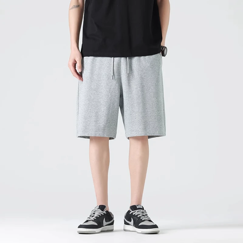 吉小衫纯色短裤夏季新款五分裤320g华棉宽松运动百搭休闲裤子