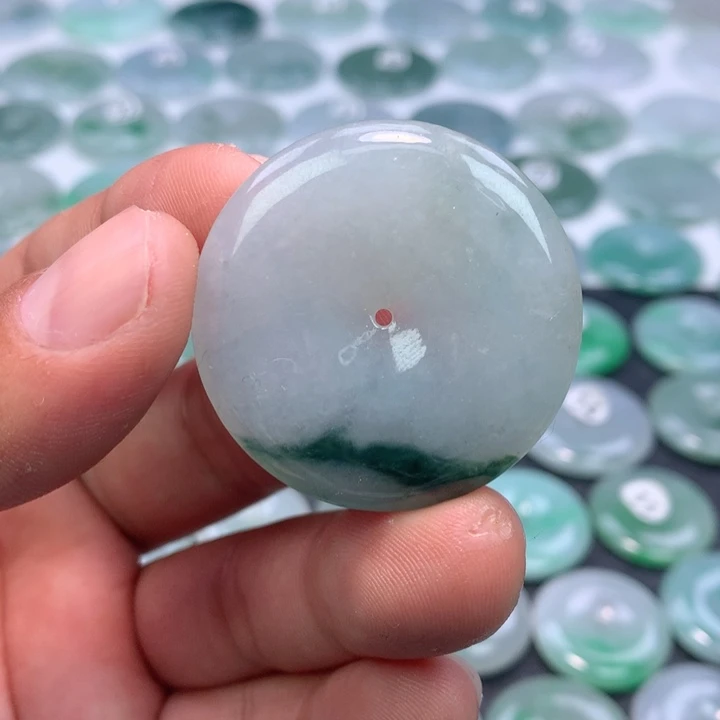 翡翠未镶嵌颈饰缅甸天然A货翡翠36.8-6.0