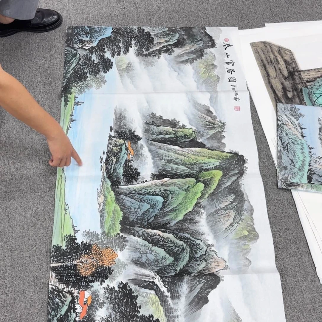 国画国画作品多次