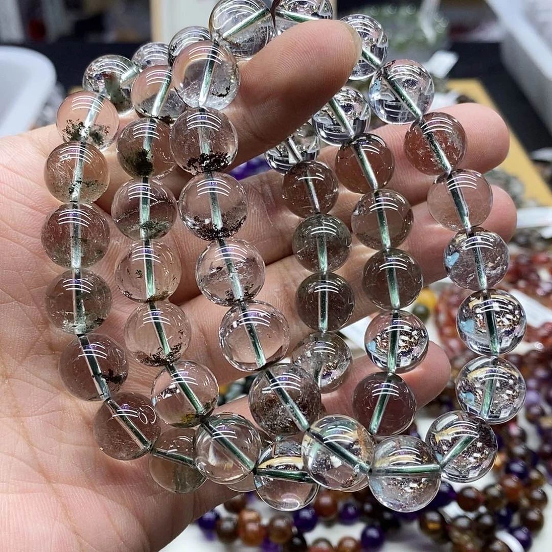 水晶手链未镶嵌多样性发货发一条