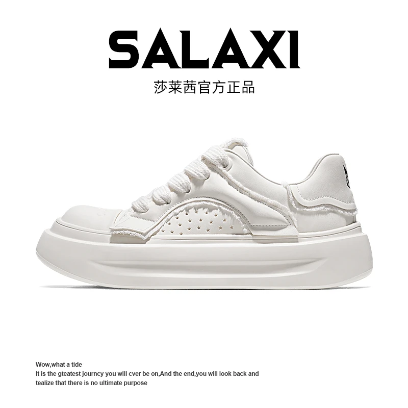 SALAXI【情侣款】2025夏季新品轻奢高级感时尚潮鞋透气户外白鞋男款