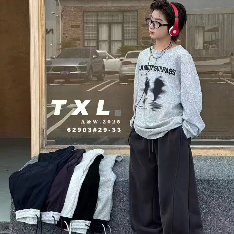 青少年男童秋款拼色腰休闲卫裤 62903（160-180）