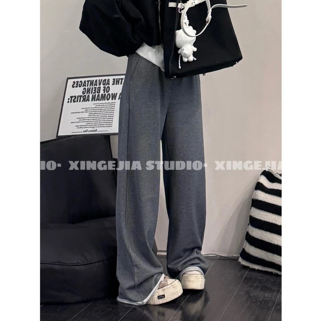 「xin:微胖大码」定制卷边小毛圈卫裤