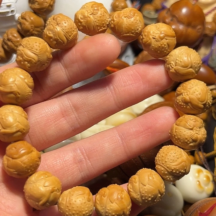 橄榄核手串/手链猴头金蟾扇子