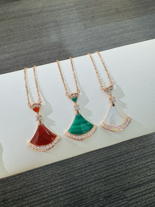 【IRIF】大号白贝扇子裙子项链950-ad-13