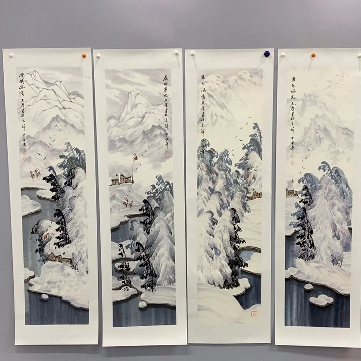 手绘作品等多种形式进行