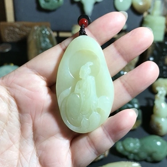 岫岩老玉（透闪石质玉）未镶嵌颈饰