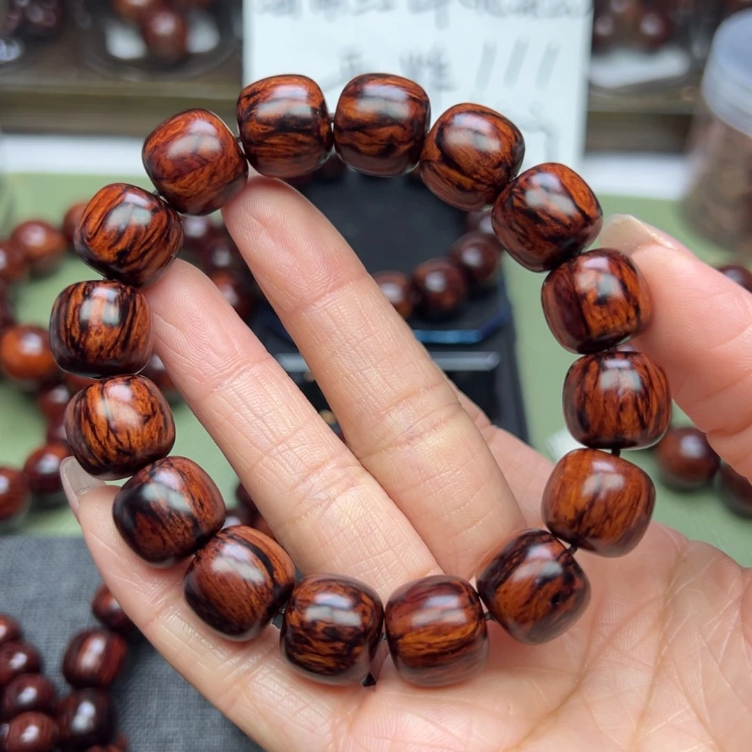 降真香其他水***发海南红降1314黑金火焰纹高货微暇