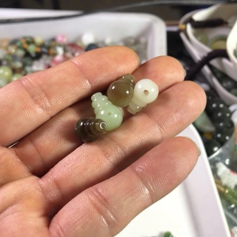 手链未镶嵌和田玉（糖玉）自*