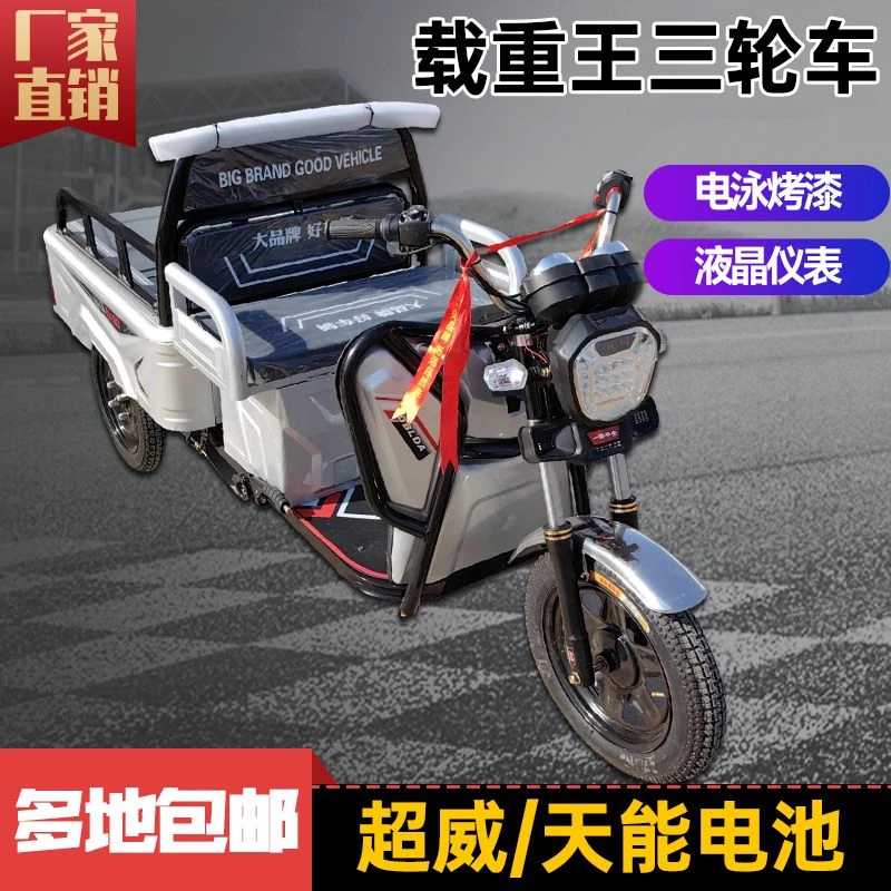 电动三轮车锂电池成人小型老人接送孩子货车拉货老年代步车三轮