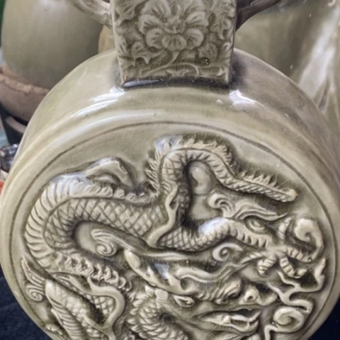炉耀州窑抱月瓶残器