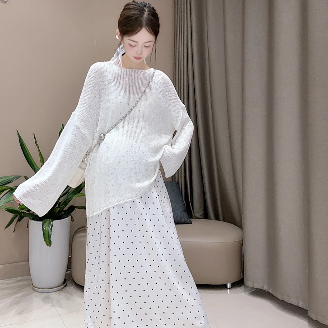 【白雾黎春】孕妇装春季新款温柔休闲宽松慵懒通勤外穿连衣裙